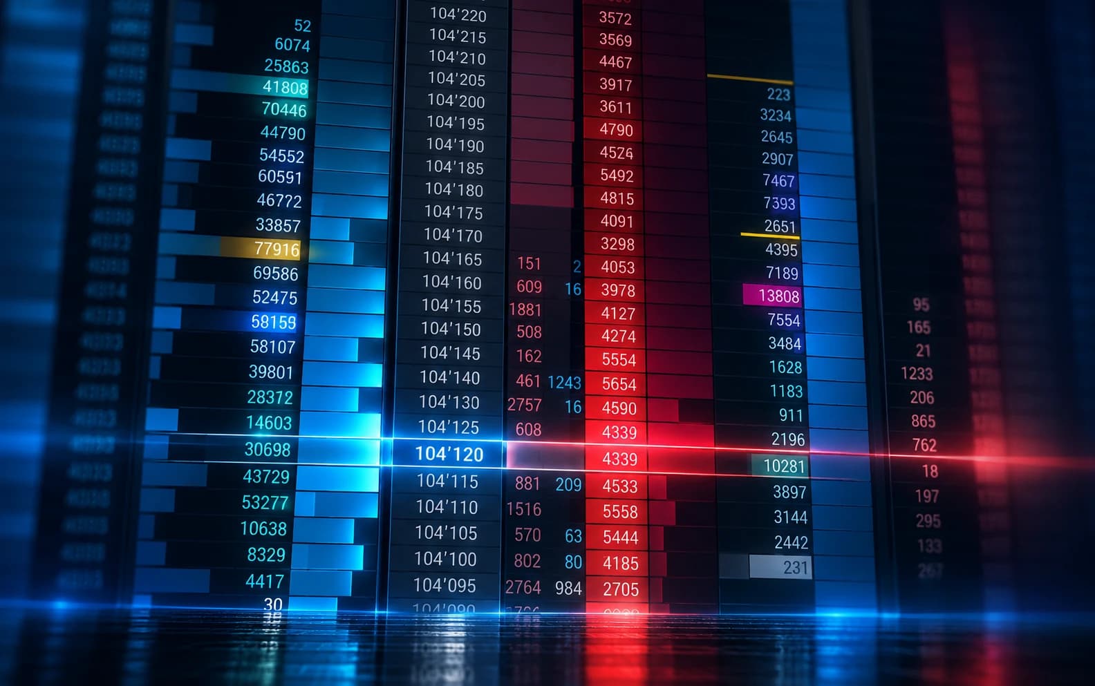 Orderbook footprint example